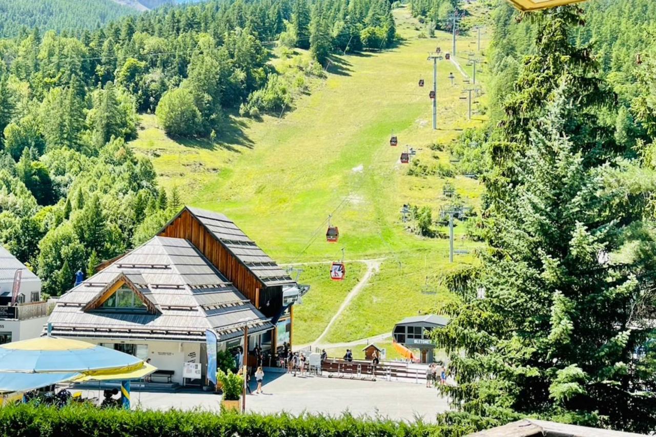 Serre-Chevalierstudio Terrace Next To Ski Slopes Saint-Chaffrey Luaran gambar