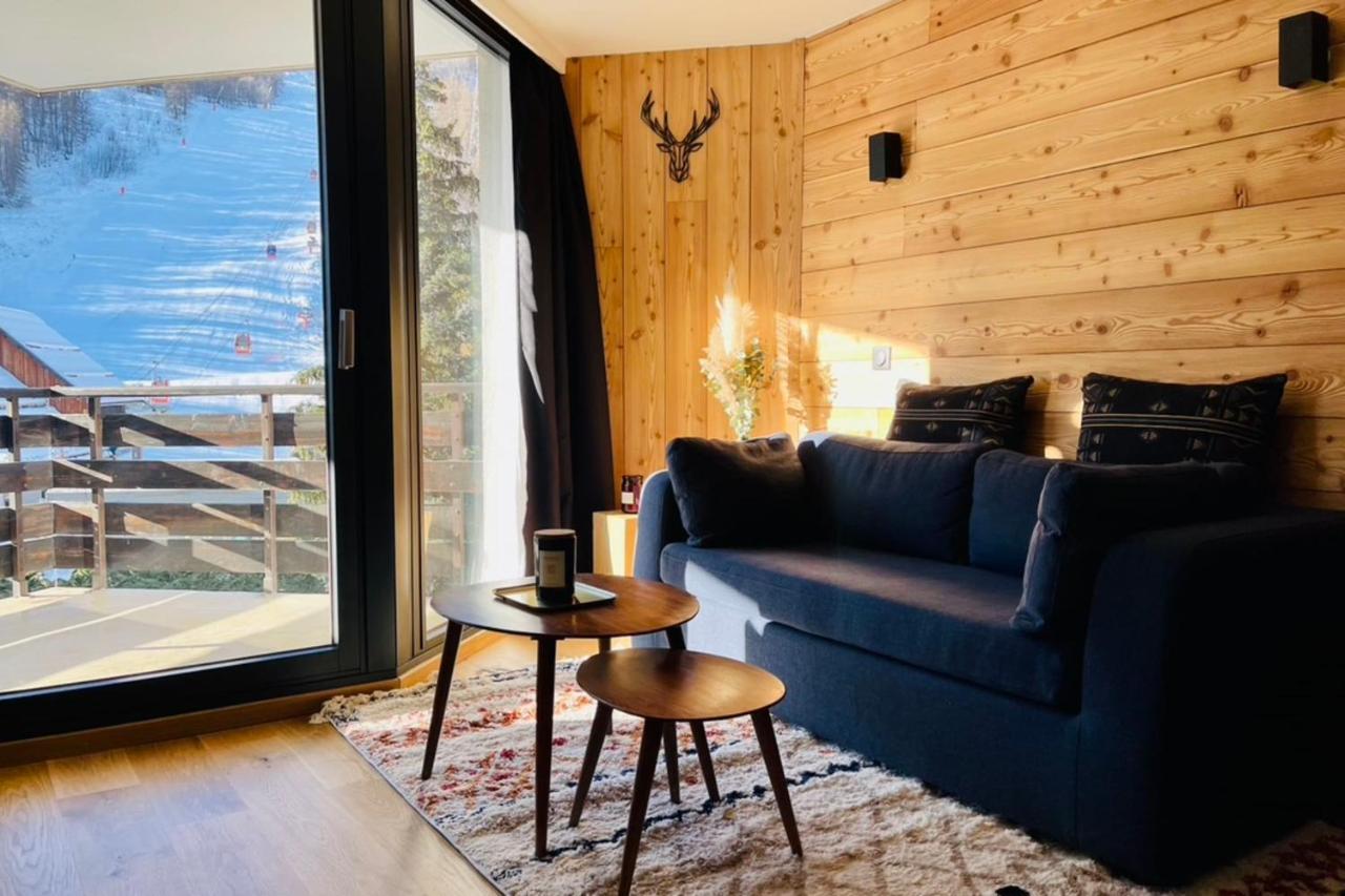 Serre-Chevalierstudio Terrace Next To Ski Slopes Saint-Chaffrey Luaran gambar